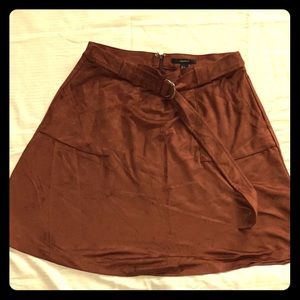 Forever 21 Maroon Suede Skirt